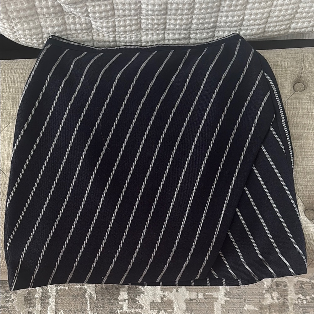 Banana Republic Black and White Asymmetrical Pencil Skirt